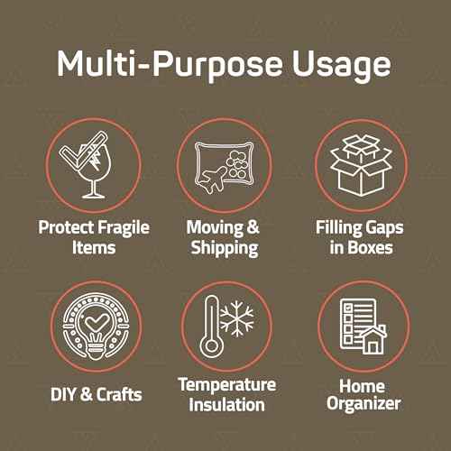 Bubble Wrap for Packing & Moving 4 Pack, 72 FT x 12¡± Bubble Cushioning Wrap with 3/16¡± Small Bubbles & 10 Fragile Stickers, Tear-Perforated Every 12¡±, Lightweight Protective Packaging for Moving