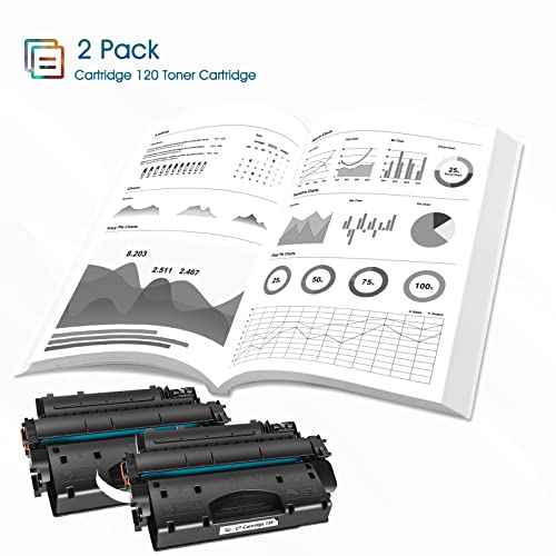 Cool Toner Compatible Toner Cartridges Replacement for Canon 120 cartridges 120 CRG-120 for Canon imageCLASS D1120 D1550 D1150 D1320 D1350 D1520 D1100 D1370 D1180 D1170 MF6680DN MF417dw Black 2-Pack