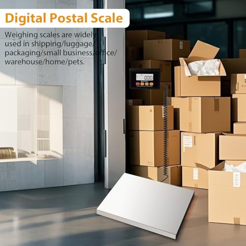 UNIWEIGH Stainless Steel Digital Postal Scale 440lb/200kg High Accuracy Shipping