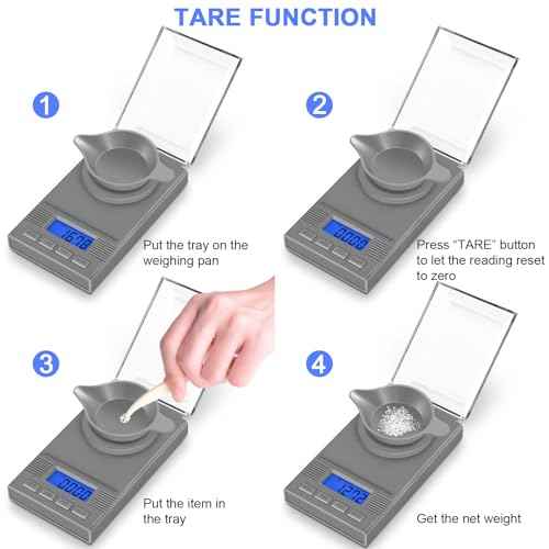 Fuzion Milligram Scale 50g/ 0.001g, mg Scale, Jewelry Scale with LCD Backlit, Tare, Digital Milligram Scale for Powder, Gem, Reloading, Micro Scale