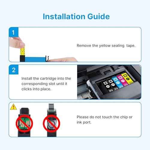212XL High Capacity Remanufactured for Epson 212 Ink Cartridges Combo 4 Pack 212XL T212XL T212 Work with Epson XP-4100 XP-4105 WF-2850 WF-2830 Printer, New Upgraded Chips (Black Cyan Magenta Yellow)