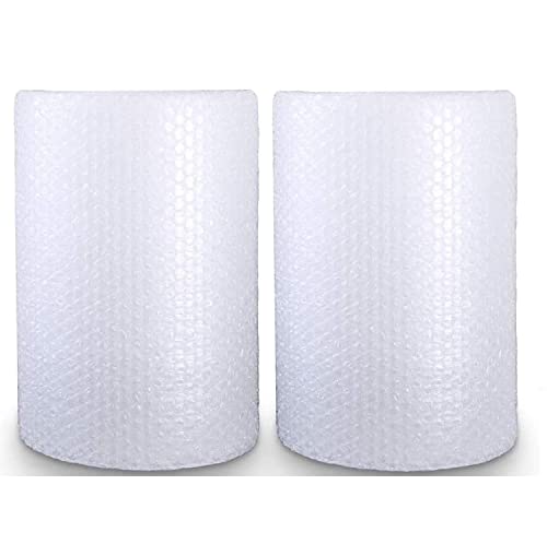 Yens Bubble Cushioning Wrap Rolls 12 Inch x 72 Ft Perforated 2 Pack - Protective Moving Wrap