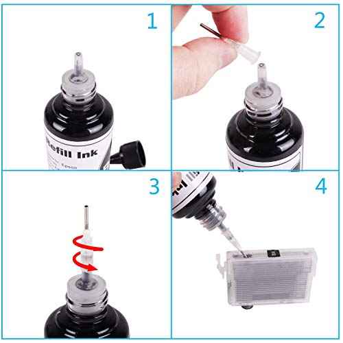 Dye Refill Ink Kit for L800 L805 Artisan 1430 1500w 730 837 835 810 800 725 710 700 600 50 PHOTO1410 1400 RX680 RX595 RX580 R380 R280 R260 R200 R220 R300 for Refillable Cartridges or CISS