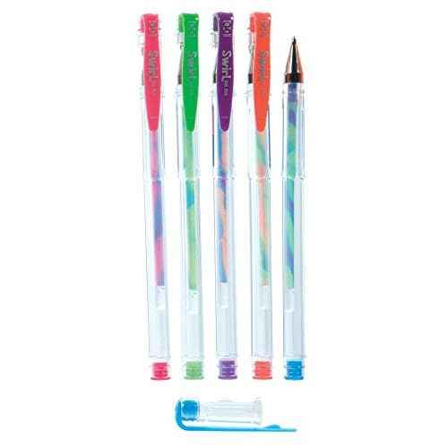 Raymond Geddes Multicolored Swirl Gel Pens (Pack of 50)