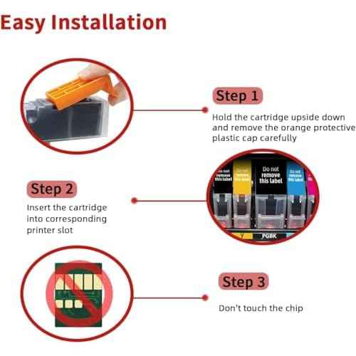 PGI-250XL CLI-251XL Refillable Ink Cartridge for Pixma MG5420 IP7220 MX722 MX922 MG5520 MG6420 MG5620 MG6620 MG5522 Ix6820 Printers
