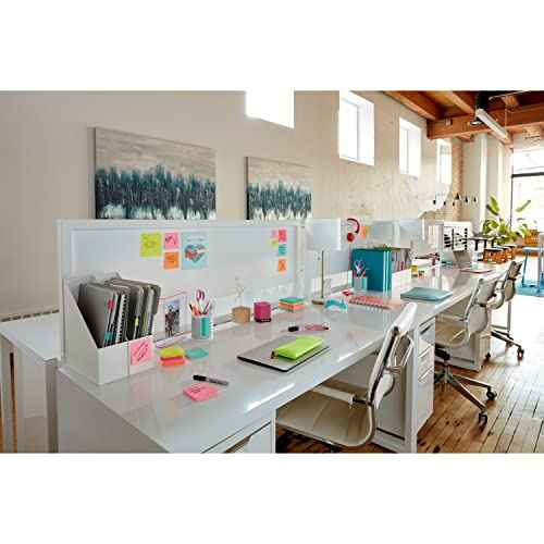 Post-it Super Sticky Notes, 3x3 in, 12 Pads, 2X The Sticking Power, Supernova Neons, Bright Colors, Recyclable (654-12SSMIA) (Pack of 6, 72 Count Total)