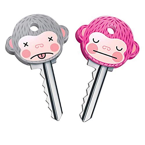 Monkey Key Caps - 6 Pcs Cute Multicolor Covers for Standard Keys