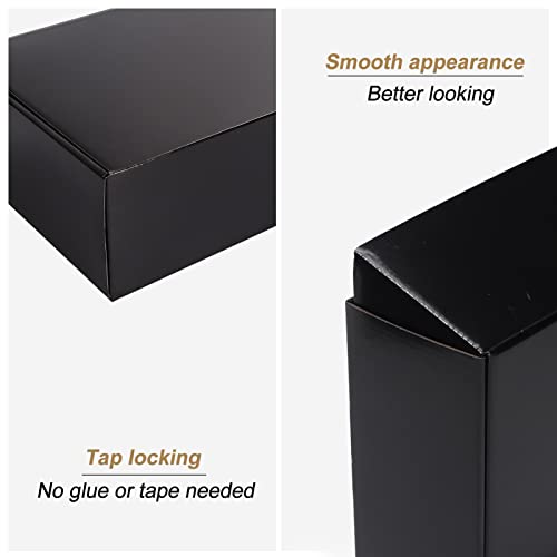 ZBEIVAN 12x9x4 Black Small Shipping Boxes, 20 Packs Corrugated Cardboard Mailer Boxes for Packaging Small Business Mailing Gifts Wrap Boxes with Lids