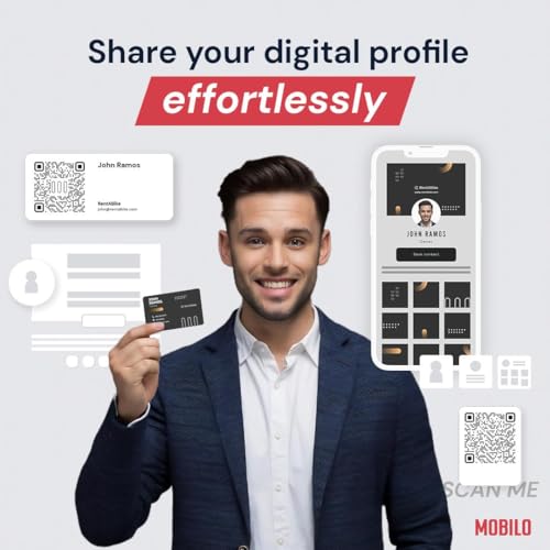 Digital Business Card - Tap, Share, Connect - No App Required - Android & Smart Phone - Black Metal Card