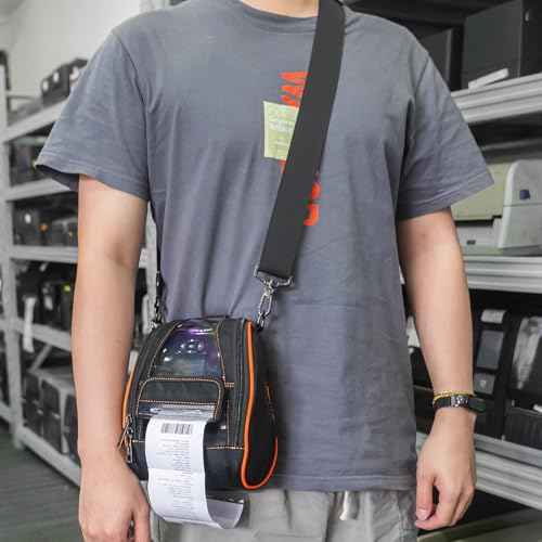 Carrying Case for Zebra ZQ630 & QLN420 - Portable Thermal Label Printer Bag with Shoulder Strap and Belt Clip, Easy Transport and Protection, Convenient Label Access