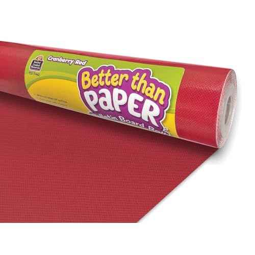 Teacher Created Resources Cranberry Red Better Than Paper¢ç Bulletin Board Roll (TCR77442)