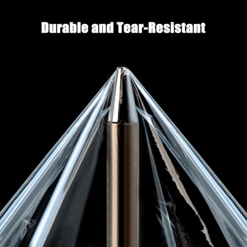 JUKFITA 2 Pack 4" × 500 ft Stretch Film with Handle - 80 Gauge Shrink Wrap Rolls