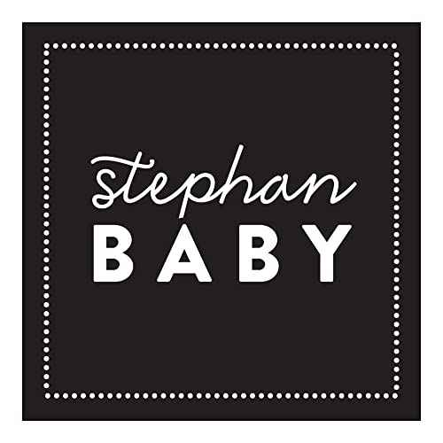 Stephan Baby Guest Book - Hardcover Linen Embossed Baby Shower Keepsake Memory Book, 9.25 x 7-Inches, Baby