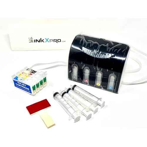 INKXPRO Empty CISS Refill kit (T126/127 cartridges) for Workforce 545 645 845 630 3520 3540 7520 7510 7010 (Empty CISS)
