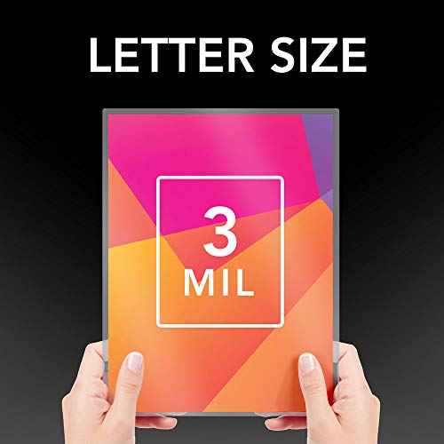 GBC Swingline Thermal Laminating Sheets / Pouches, Letter Size, 3 Mil, Ultra Clear, 50 Pack (3745690)