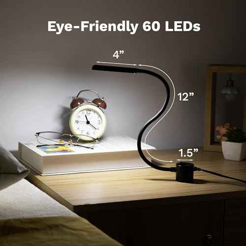 FAJ Sewing Machine Light, Magnetic, Flexible 60 LED Work Lights, Bandsaw Accessories, Scroll Saw with Extra Long Gooseneck - Mount Anywhere Discs (2) Included