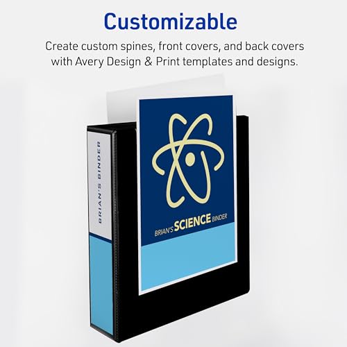 Avery Heavy-Duty 3 Ring Binder 2-inch EZD® Rings - Green, Durable & Tear-Resistant