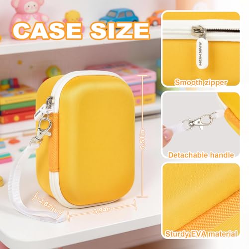 ANKHOH Yellow Handheld Microscope Case for Edubini & BEBANG, Compact & Durable