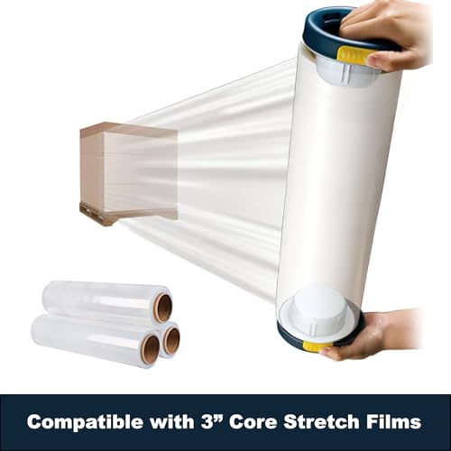 MDJ by Excell Stretch Wrap Film Dispenser with a Brake, Hand Saver