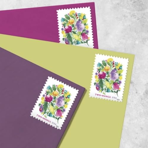 United States Postal Service Wedding Blooms 2 oz. Postage Stamps - Set of 20