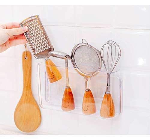 3 Pack Plastic Wall Folders, Acrylic Single Pocket Wall Mount File Holder, Clear Hanging Wall File Organizer for Office Home, 8.8” x 2.5” x 4.3”