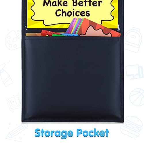 Student Behavior Clip Chart for Classroom Management Kids Reward Pocket Chart Behavior Bulletin Board Teacher Supplies for Preschool Kindergarten Daycare Homeschool