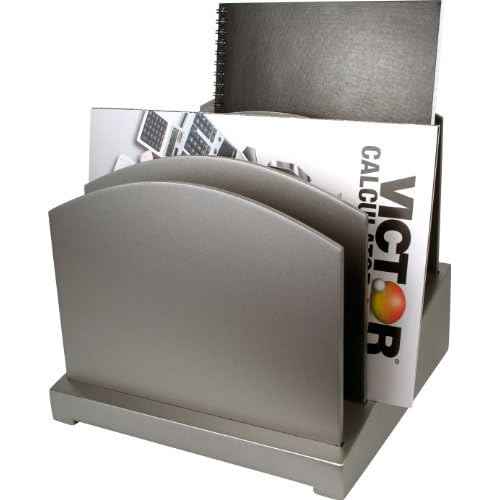 Victor Silver File Organizer - Wood Desk Organizer