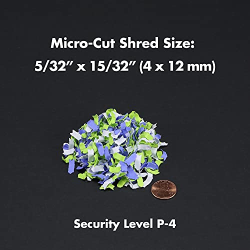 Aurora AU120MA 120-Sheet Auto Feed Micro-Cut Paper Shredder, Security Level P-4, 30-Minute Continuous Runtime
