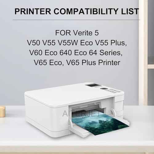 High Pages Ink Cartridge Replacement for KD Remanufactured Verite 5 XXXL for Verite 55W ECO Verite 55 Eco Verite 65XXXL Verite 55XXXL Plus (1 Color 1 Pack)
