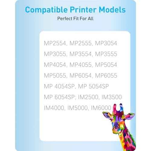 MasaiMara 842126 841999 MP 6054 MP 2554 Black Toner Cartridge for Ricoh MP 6054, MP6054, MP 5054, MP5054, MP 4054, MP4054, MP2554, MP 3554, MP3554, MP2555, MP3054, MP 3054 MP3055 IM3500 Printer
