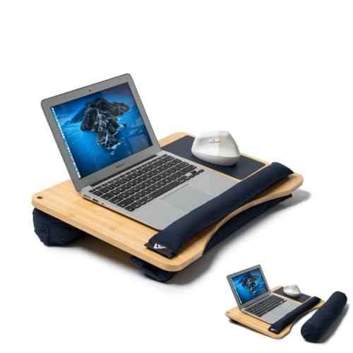 Lap desks for Adults,Adjustable Laptop Desk with Pillow Cushion,Fits up to 16'', Portable Laptop Desk for Bed/Couch/Car, Extra Large Lap Desk with Detachable Cushions, Travel Lap Desk,Dorm Essentials
