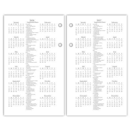 AT-A-GLANCE 2026 Desk Calendar Refill, Daily, 3-1/2" x 6", Standard, Loose-Leaf, Photographic (E4175026)