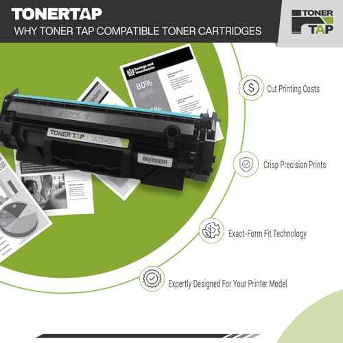 TonerTap 134A Black Toner Cartridge, Compatible with Laserjet M234dw, M234sdw, M209dwe, M209, M209dw Printers, Replacement for W1340A