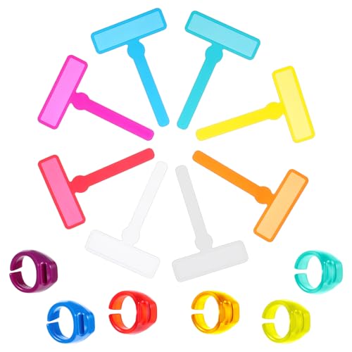 Colorful Reading Guide Strips with Finger Rings for Dyslexia & Reading Assistance