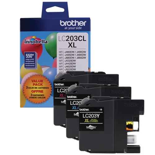 Brother LC-203 High Yield Ink Cartridge Set Colors Only (CMY)