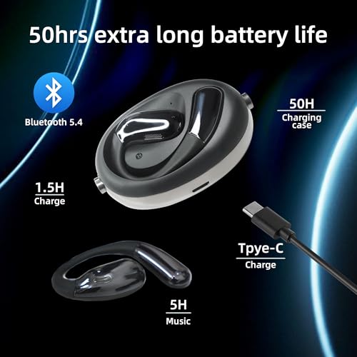 Viline AI Translation Earbuds, Real-Time Multi-Language Support, Open Ear Design, Instant Translation for 144 Languages, High-Fidelity Sound, Long Battery Life & Fast Charging