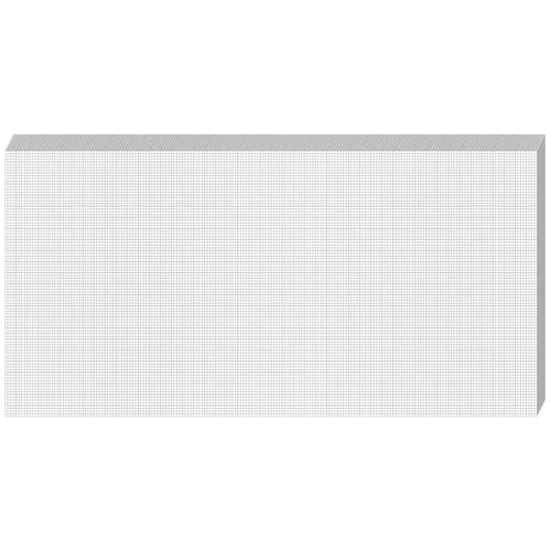 25 Sheet Graph Paper Pad 24" x 48" Large Graph 1" and 1/4" Ruled Grid Paper for Engineer Architect Designer Mathematician Draftsmen Sketch House Commercial Building Plan Drafting(White)