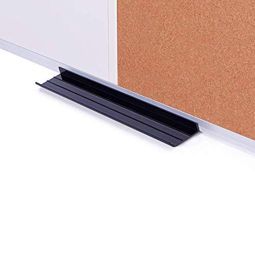 VIZ-PRO Magnetic White & Cork Board Combo 36 x 24 Inches Wall Mountable