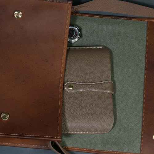 Genuine Leather Laptop Sleeve 13 Inch, Precisely Compatible with MacBook Pro M2 2022 M1 2020-2016 & Mac Air M3 2024 M2 2022 M1 2020,IPad Pro 12.9/Air13/,can be Placed with Magic Keyboard