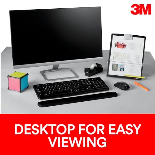 3M Desktop Document Holder for Monitor – Adjustable Paper Organizer for Office