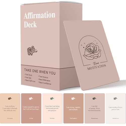 Affirmation Cards for Women, 120 Positive Affirmation Cards (6 Themes), Daily Affirmations for Inspiration, Mindfulness & Self Care, Uplifting Gift for Women