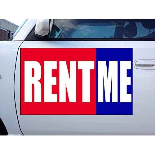 Fastasticdeals Rent Me Promotion Business Car Door Magnets Magnetic Signs 18x12 Inches Set of 2