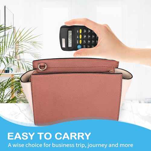 24 Pack Basic Calculators for Students, Pocket Calculator Bulk Classroom Mini Calculators Solar and Battery Dual Powered Handheld Calculator 8 Digit Display for Office School and Home