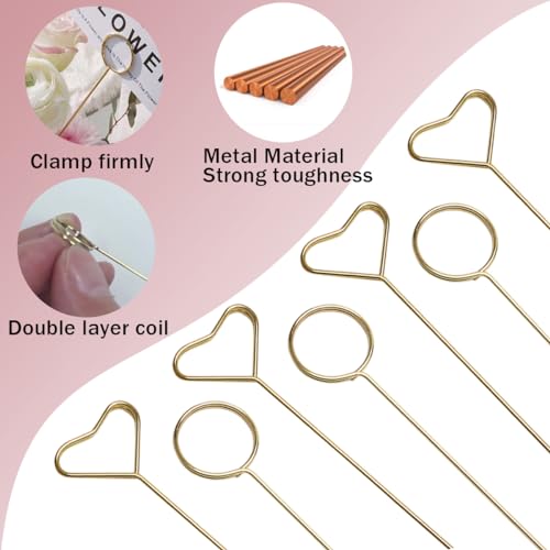 40Pcs 12 Inch Round Floral Pick Card Holders for Flower Arrangements & Bouquets