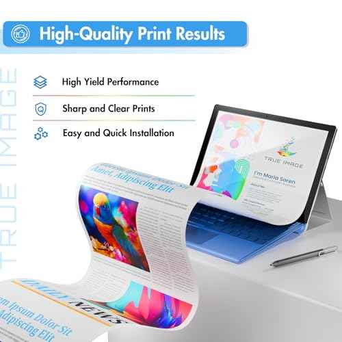 TRUE IMAGE Compatible Toner Cartridge Replacement for Canon 046 046H CRG-046H for Canon Color ImageClass MF733Cdw MF731Cdw MF735Cdw LBP654Cdw MF733 MF731 Printer Ink (Black, 2 Pack)