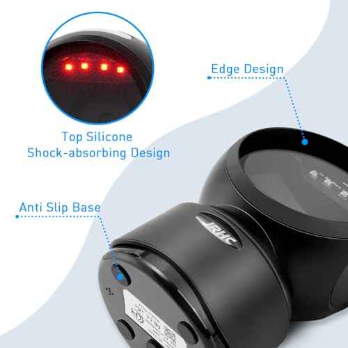 1D 2D Desktop Barcode Scanner, Omnidirectional Automatic Sensing Platform Scanner, Hands-Free USB Wired Image Sensing QR Barcode Reader