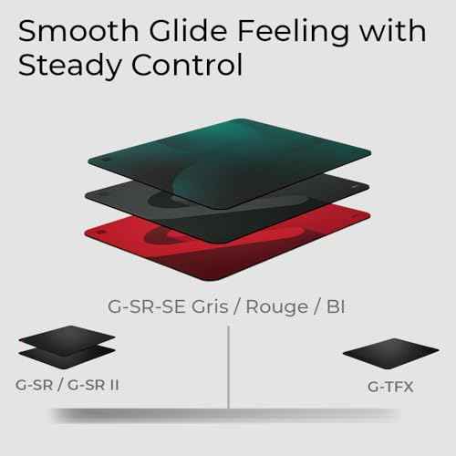 BenQ G-SR-SE Bi Large Esports Gaming Mouse Pad, Humidity Resistance Color Cloth, Smooth Glide Feeling with Steady Control, Non-Stitched Edges, Uniform high-Density Rubber