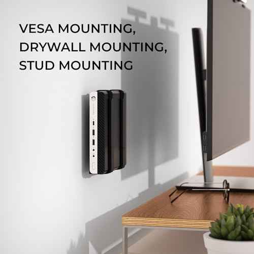 HumanCentric Universal Wall and VESA Mount, Adjustable Strap for Small Computers, UPS Units, Cable Boxes, Modems and Other Electronic Devices, Mounts on The Wall or Back of a Computer Monitor