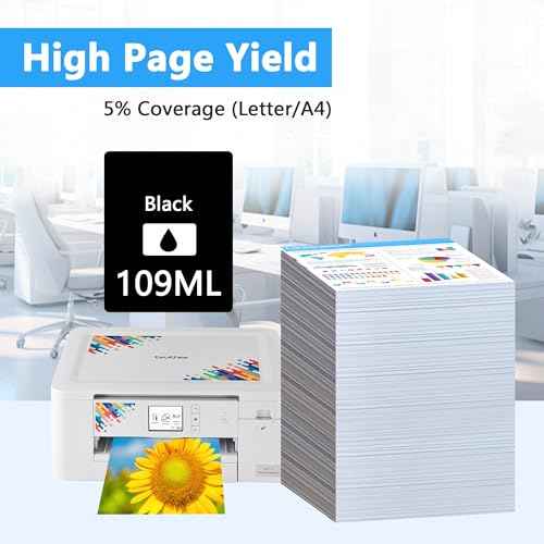 LCL SP-1 SP01 Sublimation Ink Cartridges SP01BKS High Capacity Ink Compatible with Brother Thermo Sublimation SP-1 Printers (1-Pack Black)