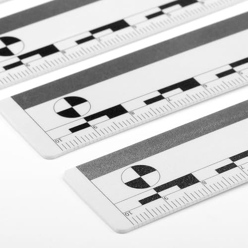 White Macro Photography Scale Markers - 10 Pack Evidence & Measurement Rulers